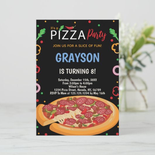 Fun Cheesy Party Card für Kinder, Jugendliche oder Einladung (Stehend Vorderseite)