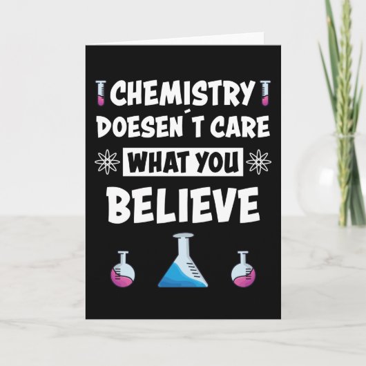Fun Chemistry Funny Sprichwort Chemist Professione Karte (Vorderseite)