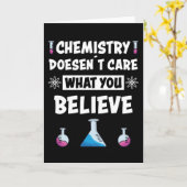 Fun Chemistry Funny Sprichwort Chemist Professione Karte (Gelbe Blume)