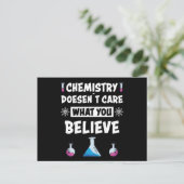 Fun Chemistry Funny Sprichwort Chemist Professione Postkarte (Stehend Vorderseite)