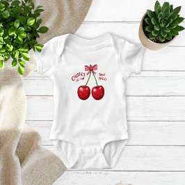 Fun Cherries Bodysuit for Kids - Adorable  Baby Strampler