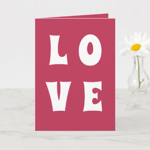 Fun Cherry Magenta Liebe Valentinstag Karte