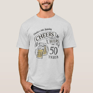 Fun Ches und Biere jedes Alters Geburtstag T - Shi T-Shirt