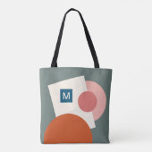 Fun Chic Abstrakt Geometric Circles Art Pattern Tasche (Rückseite)