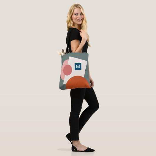 Fun Chic Abstrakt Geometric Circles Art Pattern Tasche (Am Model)