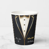 Fun Chic Anzug Award Men Adult Tuxedo 18. Geburtst Pappbecher (Vorderseite)