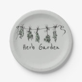 Fun chic Garden Herbs Pappteller (Vorderseite)