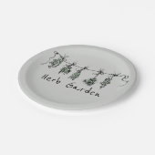 Fun chic Garden Herbs Pappteller (Schrägansicht)