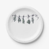 Fun chic Garden Herbs Pappteller (Vorderseite)