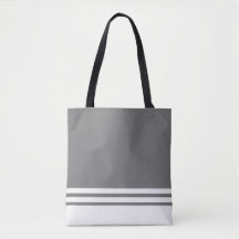 Fun Chic Medium Gray Racing Streifen