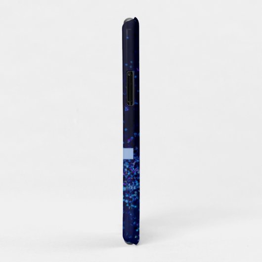 Fun Chic Personalisiert Blue Confetti Case-Mate iPhone Hülle (Hinten/Rechts)