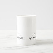 Fun Chickadee Niedliche kleine Vogelspuren Tasse (Vorderseite)