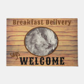 Fun Chicken Head Profil Platzhalter Tor Mat Fußmatte (Vorderseite)