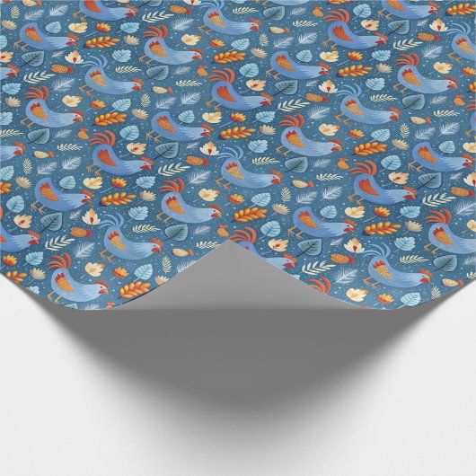 Fun chickens tiled pattern geschenkpapier (Ecke)