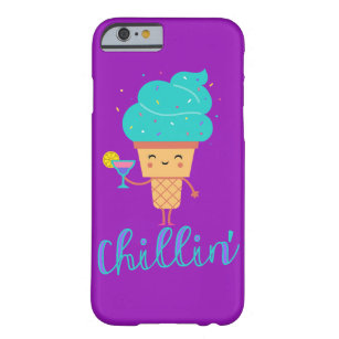 Fun Chill Summer Aquamarin Blue Ice Cream Chillin" Barely There iPhone 6 Hülle