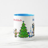 Fun Chrismukkah Charaktere Tasse (Zentrum)