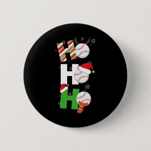 Fun Christmas Baseball Pajamas Player Matching Tee Button
