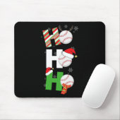 Fun Christmas Baseball Pajamas Player Matching Tee Mousepad (Mit Mouse)