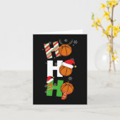 Fun Christmas Basketball Pajamas Spieler Match C Karte (Gelbe Blume)