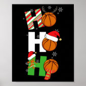 Fun Christmas Basketball Pajamas Spieler Match C Poster (Vorne)