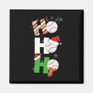 Fun Christmas Bysebyll Pajamas Player Matching Tee Magnet
