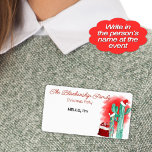 Fun Christmas Cactus Paper Label Tag<br><div class="desc">Helfen Sie den Gästen, sich in Ihrer Ansammlung Namen zu merken oder zu lernen, mit humorvollen Etikettenschildern auf dem Papier mit saguaro-Kakteen, die mit Weihnachtsmannmützen und Weihnachtslicht geschmückt sind. Personalisieren Sie die Textfelder, entfernen Sie jeden Text oder bearbeiten Sie ihn mithilfe des Entwurfstools, um eine von Ihnen gewünschte Schriftart-Farbe, -größe...</div>