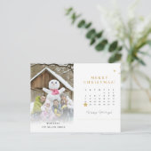 Fun Christmas Card Foto Ideen Postkarte (Stehend Vorderseite)