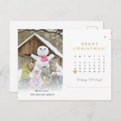 Fun Christmas Card Foto Ideen Postkarte (Vorne/Hinten)