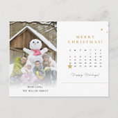 Fun Christmas Card Foto Ideen Postkarte (Vorderseite)