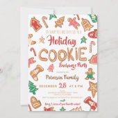 Fun Christmas Cookie Austausch Party Swap Einladung (Vorderseite)