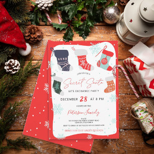 Fun Christmas Cookie geheime santa Austausch Party Einladung
