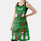 Fun Christmas Cooking Crew bearbeitbar Schürze (InSitu)