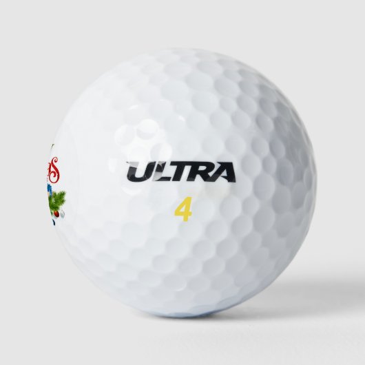 Fun Christmas Designs Golfball (Logo)
