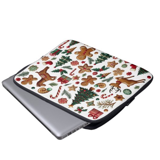 Fun Christmas Electronics Bag Laptopschutzhülle (Vorne Knopf)