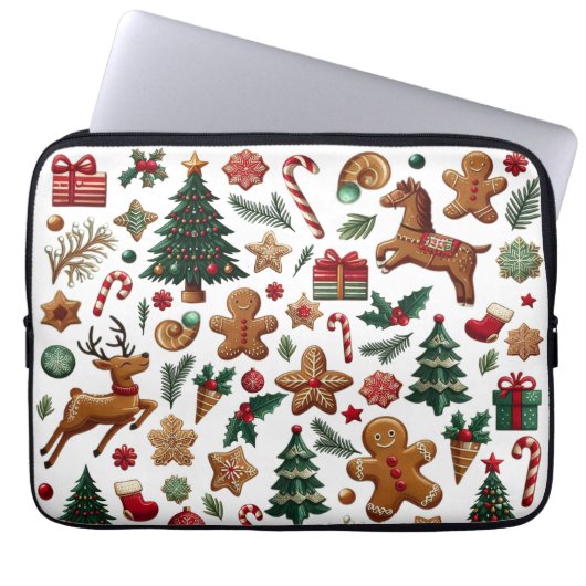 Fun Christmas Electronics Bag Laptopschutzhülle (Vorderseite)