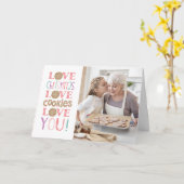 Fun Christmas Family Foto Karte (Gelbe Blume)