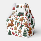 Fun Christmas Favor Box Geschenkschachtel (Rückseite)