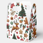 Fun Christmas Favor Box Geschenkschachtel (Geöffnet)