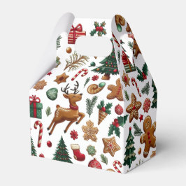 Fun Christmas Favor Box Geschenkschachtel