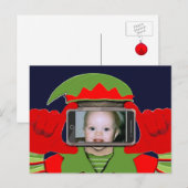 Fun Christmas Foto Postkarte (Vorne/Hinten)