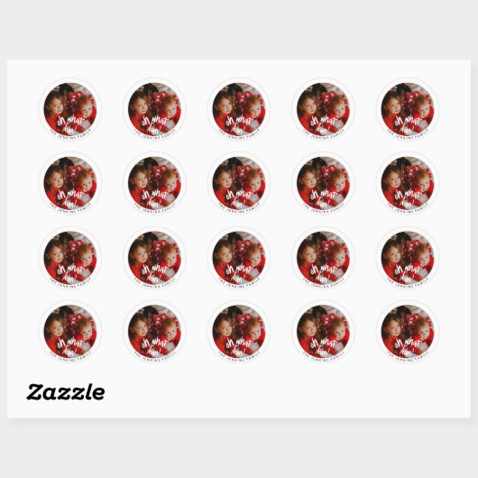 Fun Christmas Foto Sticker (Blatt)