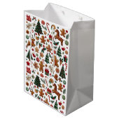 Fun Christmas Geschenktasche Mittlere Geschenktüte (Rückseite Schrägansicht)