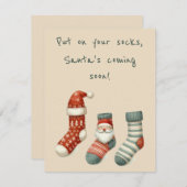 Fun Christmas Greeting Card Einladung (Vorne/Hinten)