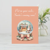 Fun Christmas Greeting Card Einladung (Stehend Vorderseite)
