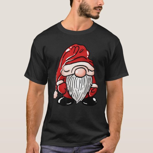 Fun Christmas Happy Gnome I'm So Freaking Merry T-Shirt (Vorderseite)