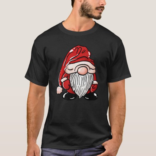 Fun Christmas Happy Gnome I'm So Freaking Merry   T-Shirt (Vorderseite)