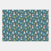 Fun Christmas Holiday Winter Niedliche Koordinatio Geschenkpapier Set (Vorderseite)