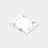 Fun Christmas Light Boarder Post-it Klebezettel (angewinkelt)