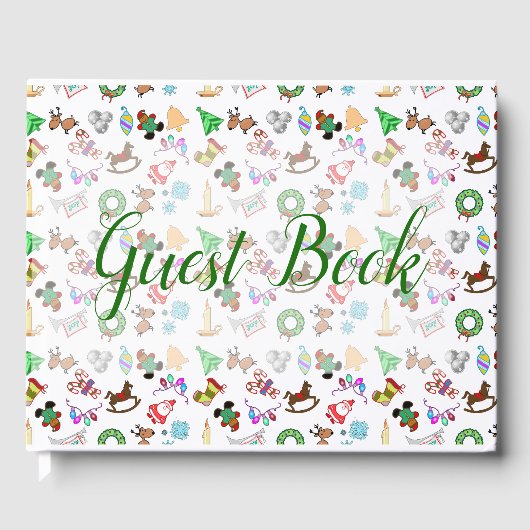 Fun Christmas Muster Gästebuch (Vorderseite)