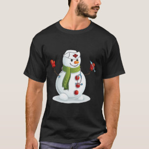Fun Christmas Nurse Snow-Man Nursing RN registrier T-Shirt
